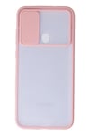Mey İthalat®  Samsung Galaxy A11 Kılıf Palm Buzlu Kamera Sürgülü Silikon - Pembe
