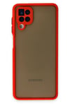 Mey İthalat®  Samsung Galaxy A12 Kılıf Montreal Silikon Kapak - Kırmızı