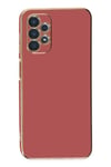 Mey İthalat®  Samsung Galaxy A13 4G Kılıf Volet Silikon - Kırmızı