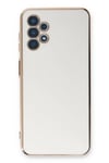Mey İthalat®  Samsung Galaxy A13 4G Kılıf Volet Silikon - Beyaz