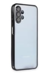 Mey İthalat®  Samsung Galaxy A13 4G Kılıf  Lensli Silikon - Siyah