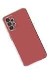 Mey İthalat®  Samsung Galaxy A13 4G Kılıf Volet Silikon - Kırmızı