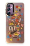 Mey İthalat®  Samsung Galaxy A14 4G Kılıf Estoril Desenli Kapak - Estoril - 16