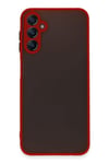 Mey İthalat®  Samsung Galaxy A14 4G Kılıf Montreal Silikon Kapak - Kırmızı