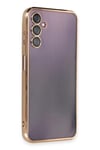Mey İthalat®  Samsung Galaxy A14 4G Kılıf  Lensli Silikon - Gold