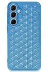 Mey İthalat®  Samsung Galaxy A15 4G Kılıf Petek Silikon Kapak - Mavi
