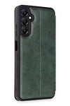 Mey İthalat®  Samsung Galaxy A15 4G Kılıf Flip Cover - Koyu Yeşil
