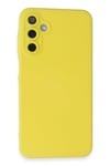 Mey İthalat®  Samsung Galaxy A15 4G Kılıf Nano içi Kadife Silikon - Sarı