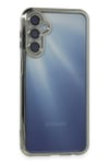 Mey İthalat®  Samsung Galaxy A15 4G Kılıf  Lensli Silikon - Gümüş