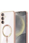 Mey İthalat®  Samsung Galaxy A15 4G Kross Magneticsafe Kapak - Rose