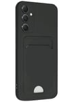 Mey İthalat®  Samsung Galaxy A16 5G Kılıf Kelvin Kartvizitli Silikon - Siyah