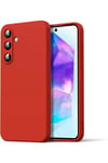 Mey İthalat®  Samsung Galaxy A16 5G Kılıf Nano içi Kadife Silikon - Kırmızı
