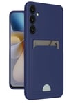 Mey İthalat®  Samsung Galaxy A16 5G Kılıf Kelvin Kartvizitli Silikon - Lacivert
