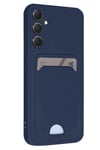 Mey İthalat®  Samsung Galaxy A16 5G Kılıf Kelvin Kartvizitli Silikon - Lacivert