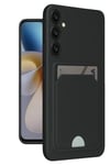 Mey İthalat®  Samsung Galaxy A16 5G Kılıf Kelvin Kartvizitli Silikon - Siyah