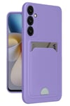 Mey İthalat®  Samsung Galaxy A16 5G Kılıf Kelvin Kartvizitli Silikon - Lila