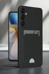 Mey İthalat®  Samsung Galaxy A16 5G Kılıf Kelvin Kartvizitli Silikon - Koyu Yeşil
