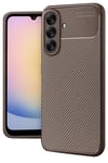 Mey İthalat®  Samsung Galaxy A17 5G Auto Focus Karbon Kapak - Kahverengi