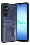 Mey İthalat®  Samsung Galaxy A17 5G Sara Kartvizitli Deri Kılıf - Lacivert