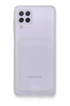 Mey İthalat®  Samsung Galaxy A22 Kılıf Kart Şeffaf Silikon - Şeffaf