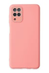 Mey İthalat®  Samsung Galaxy A22 Kılıf Lansman Glass Kapak - Pembe