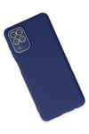Mey İthalat®  Samsung Galaxy A22 Kılıf Lansman Glass Kapak - Sky Blue