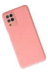 Mey İthalat®  Samsung Galaxy A22 Kılıf Lansman Glass Kapak - Pembe