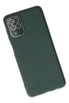 Mey İthalat®  Samsung Galaxy A22 Kılıf Lansman Glass Kapak - Koyu Yeşil