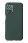 Mey İthalat®  Samsung Galaxy A22 Kılıf Lansman Glass Kapak - Koyu Yeşil