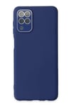 Mey İthalat®  Samsung Galaxy A22 Kılıf Lansman Glass Kapak - Sky Blue
