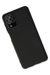 Mey İthalat®  Samsung Galaxy A22 Kılıf Lansman Glass Kapak - Siyah
