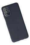 Mey İthalat®  Samsung Galaxy A22 Kılıf Lansman Glass Kapak - Lacivert