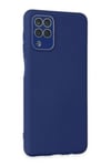 Mey İthalat®  Samsung Galaxy A22 Kılıf Lansman Glass Kapak - Sky Blue