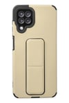 Mey İthalat®  Samsung Galaxy A22 Kılıf Mega Standlı Silikon - Gold
