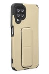 Mey İthalat®  Samsung Galaxy A22 Kılıf Mega Standlı Silikon - Gold