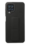 Mey İthalat®  Samsung Galaxy A22 Kılıf Mega Standlı Silikon - Siyah