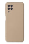 Mey İthalat®  Samsung Galaxy A22 Kılıf Nano içi Kadife Silikon - Pudra