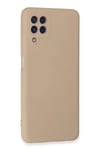 Mey İthalat®  Samsung Galaxy A22 Kılıf Nano içi Kadife Silikon - Pudra