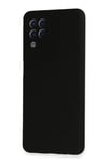 Mey İthalat®  Samsung Galaxy A22 Kılıf Nano içi Kadife Silikon - Siyah