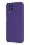 Mey İthalat®  Samsung Galaxy A22 Kılıf Nano içi Kadife Silikon - Mor