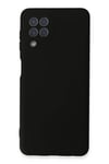 Mey İthalat®  Samsung Galaxy A22 Kılıf Nano içi Kadife Silikon - Siyah