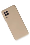 Mey İthalat®  Samsung Galaxy A22 Kılıf Nano içi Kadife Silikon - Pudra