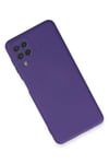 Mey İthalat®  Samsung Galaxy A22 Kılıf Nano içi Kadife Silikon - Mor