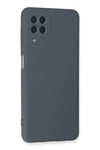 Mey İthalat®  Samsung Galaxy A22 Kılıf Nano içi Kadife Silikon - Gri