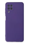 Mey İthalat®  Samsung Galaxy A22 Kılıf Nano içi Kadife Silikon - Mor