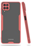 Mey İthalat®  Samsung Galaxy A22 Kılıf Platin Silikon - Pembe