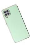 Mey İthalat®  Samsung Galaxy A22 Kılıf Volet Silikon - Açık Yeşil