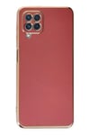 Mey İthalat®  Samsung Galaxy A22 Kılıf Volet Silikon - Kırmızı