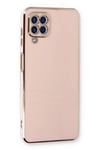Mey İthalat®  Samsung Galaxy A22 Kılıf Volet Silikon - Pembe