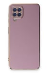 Mey İthalat®  Samsung Galaxy A22 Kılıf Volet Silikon - Mor